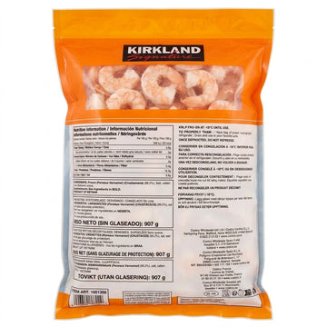 Kirkland Signature Farm-Raised Cooked Tail-Off Prawns 50/70 – 907g-1
