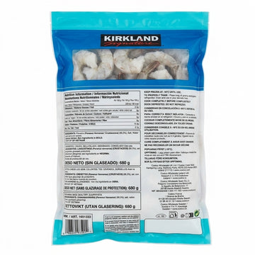 Kirkland Signature Farm Raised Raw Tail-On Prawns 11/15 – 680g-1