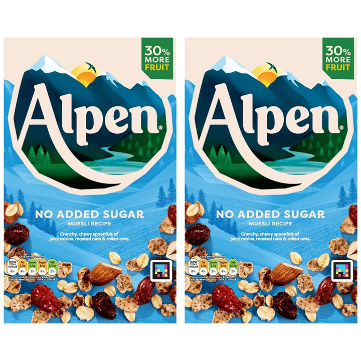 Alpen No Added Sugar Muesli 950g X 2