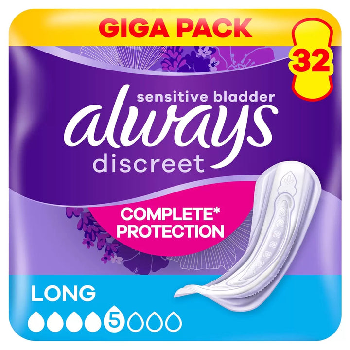 Always Discreet Long Pads 32 Pack