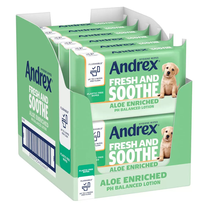 Andrex Fresh & Soothe Hygiene Wipes Moist Toilet Tissue 12 x 36 wipes