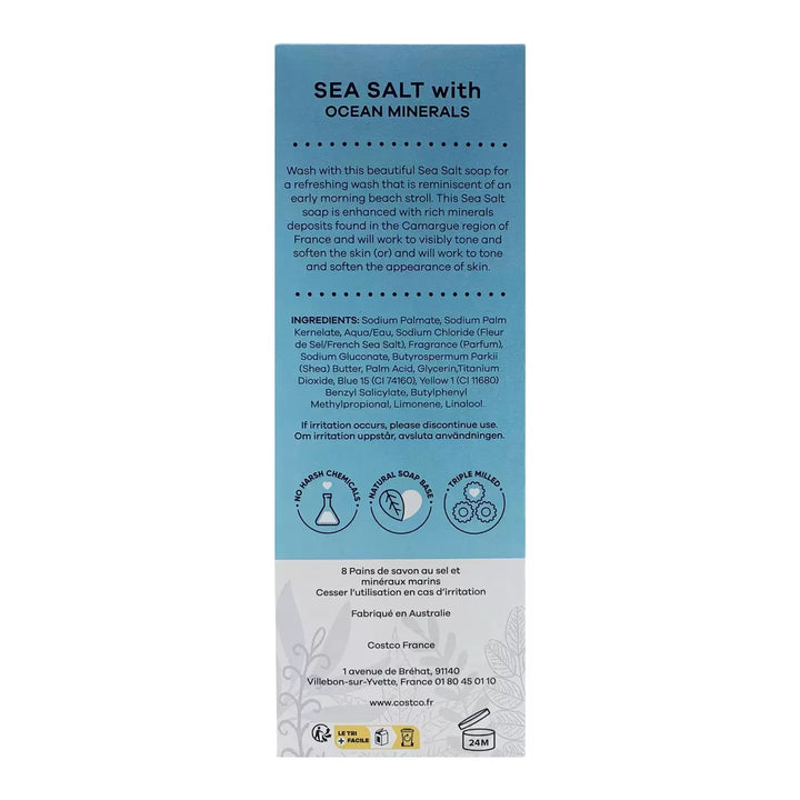 Australian Botanical Soap Sea Salt with Ocean Minerals Bar 193g ingredient