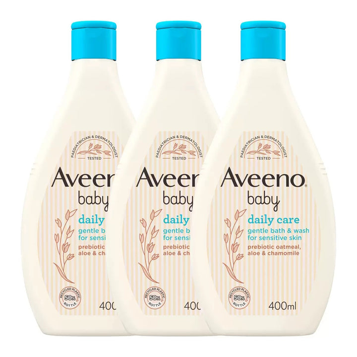 Aveeno Baby Hair & Body Wash 400ml X 3