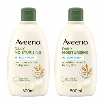 Aveeno Daily Moisturising Body Wash-500ml-x-2