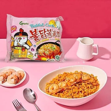 Buldak Carbonara Hot Chicken Flavour Ramen Noodles 130g Pack of 5-2
