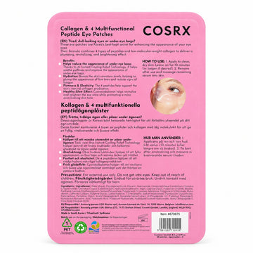 COSRX Collagen & 4 Multifunctional Peptide Hydrogel Eye Patches 60 Patches-1