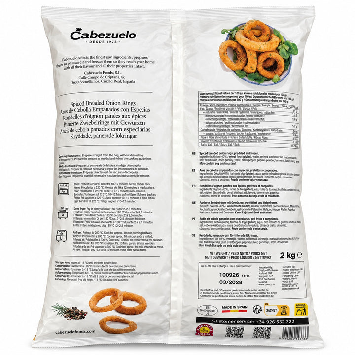 Cabezuelo Spiced Breaded Onion Rings 2kg-1