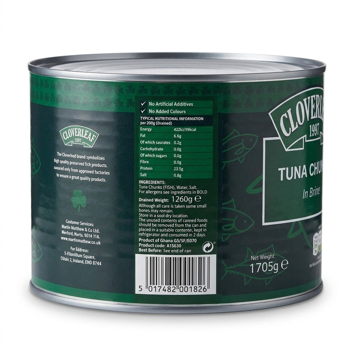 Cloverleaf Tuna Chunks in Brine 1.705kg-1