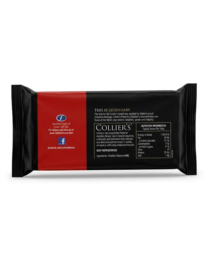 Colliers Powerful Welsh Cheddar 1kg-1