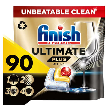 Finish Ultimate Plus All in One Lemon Sparkle 90 Pack-1