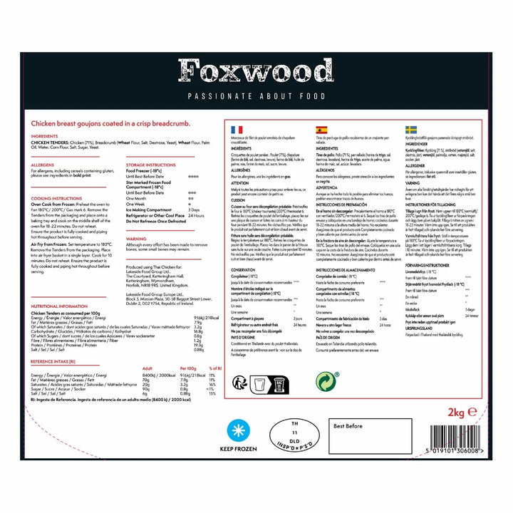Foxwood Premium Chicken Tenders 2kg-1