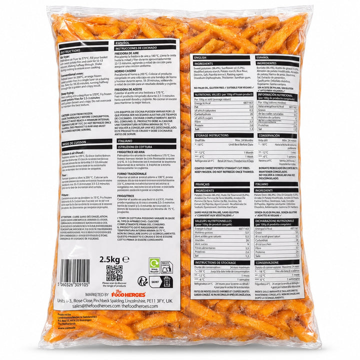 From The Farm Skin-On Sweet Potato Fries 2.5kg-1