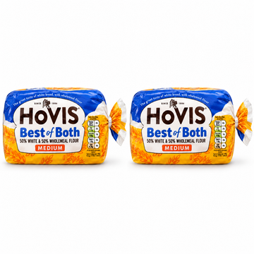 Hovis Best of Both Medium Sliced Bread 800g x 2