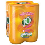 J2O Orange & Passion Fruit Cans 4 x 250ml