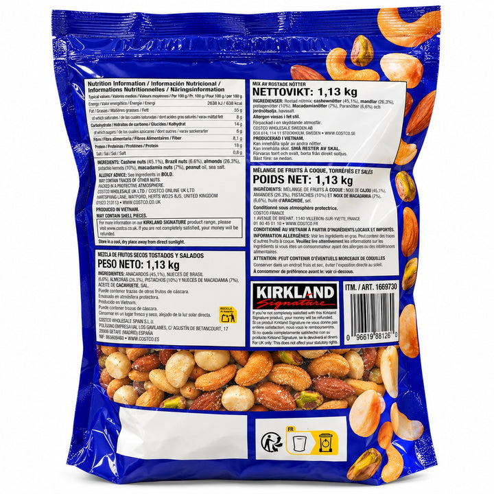 Kirkland Signature Extra Fancy Roasted & Salted Mixed Nuts 1.13kg-1
