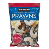 Kirkland Signature Farm Raised Raw Tail-On Prawns 21/25 – 907g