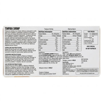 Kirkland Signature Tempura Shrimp with Dipping Sauce – 30 Pieces 1.15kg-1