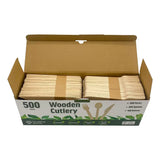 Love The Earth Wooden Cutlery Variety 500 Pack