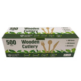Love The Earth Wooden Cutlery Variety 500 Pack