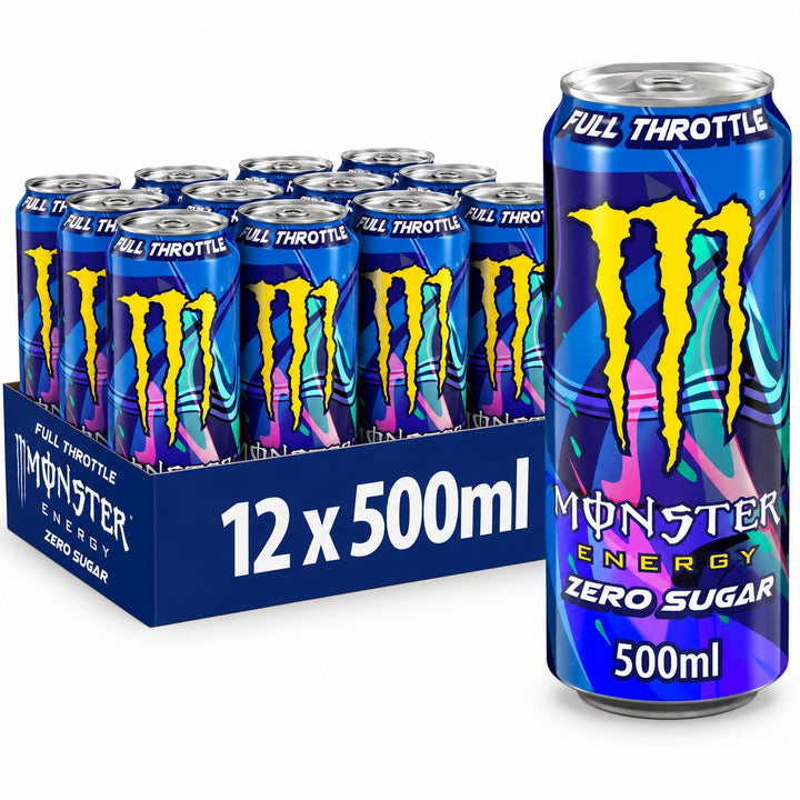 Monster Full Throttle Zero Sugar 500ml x12