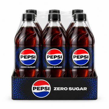 Pepsi Zero Sugar Bottles 500ml × 6