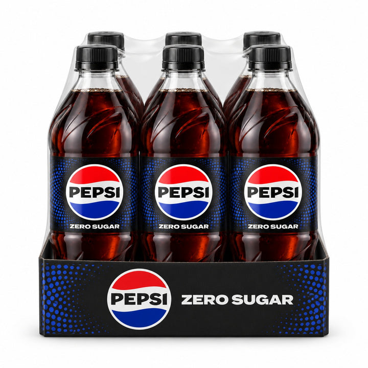 Pepsi Zero Sugar Bottles 500ml × 6