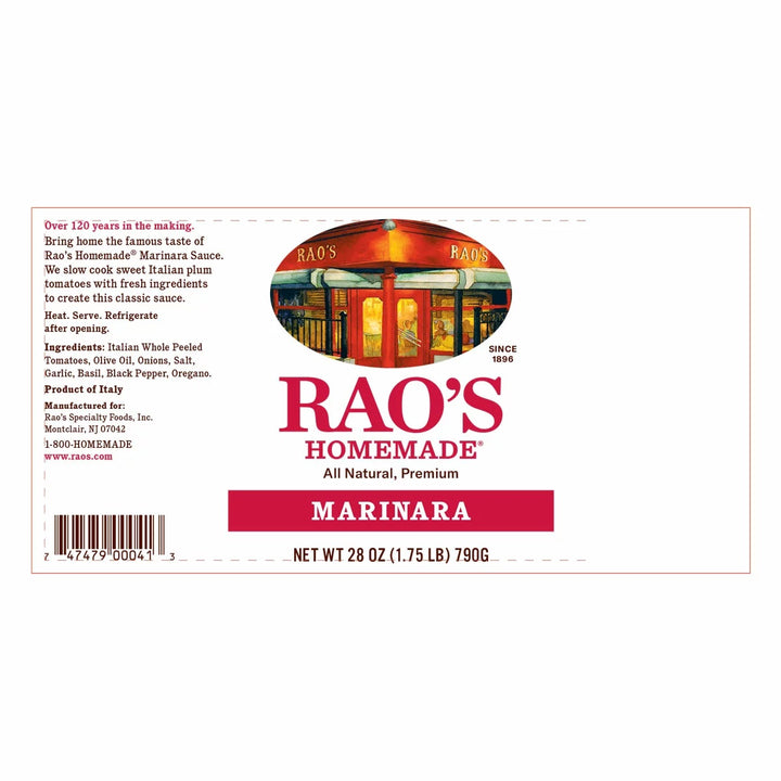 Rao's Homemade Marinara Sauce ingredients