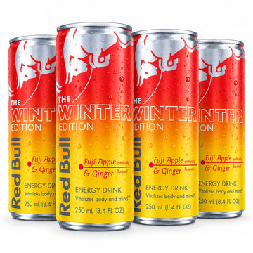 Red Bull Winter Edition Fuji Apple Ginger Energy Drink 250ml x 4