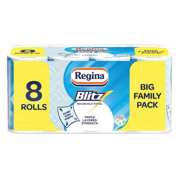 Regina Blitz Household Towel 8 Rolls
