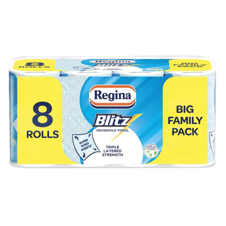 Regina Blitz Household Towel 8 Rolls