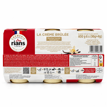 Rians La Creme Brulee Bourbon Vanilla Desserts 6 × 100g-2