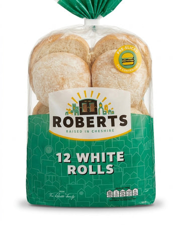 Robert’s 12 White Bread Rolls