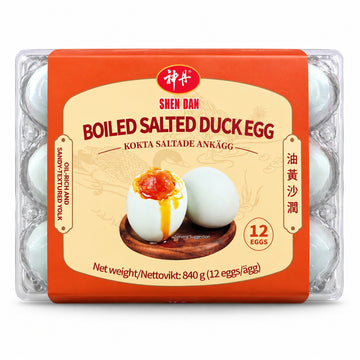 Shen Dan Boiled Salted Duck Eggs 12 Eggs 840g