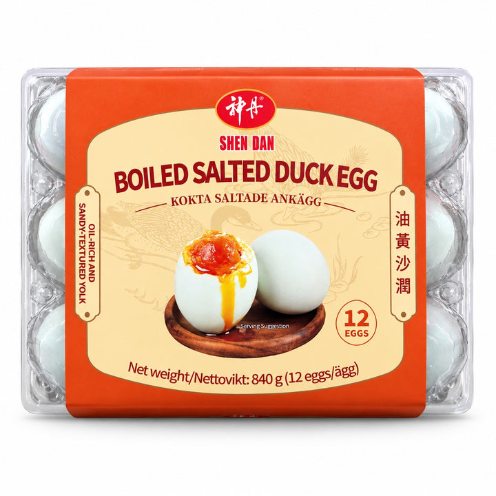 Shen Dan Boiled Salted Duck Eggs 12 Eggs 840g