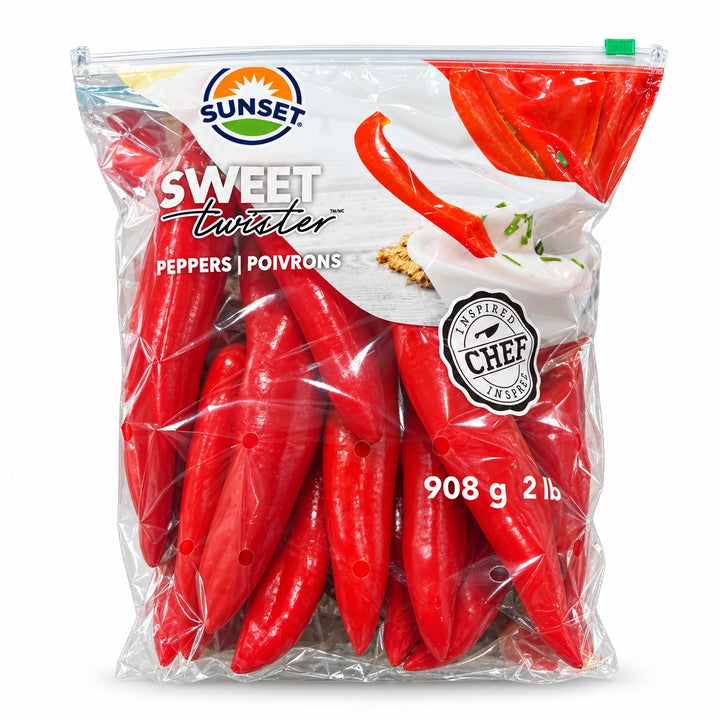 Sunset Sweet Twister Red Pointed Peppers 908g