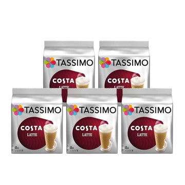 Tassimo Costa Latte Coffee Pods 40 Servings