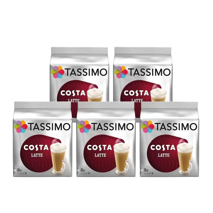 Tassimo Costa Latte Coffee Pods 40 Servings