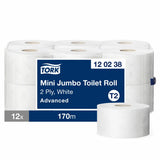 Tork Mini Soft Jumbo Basic Toilet Roll 12 x 170m