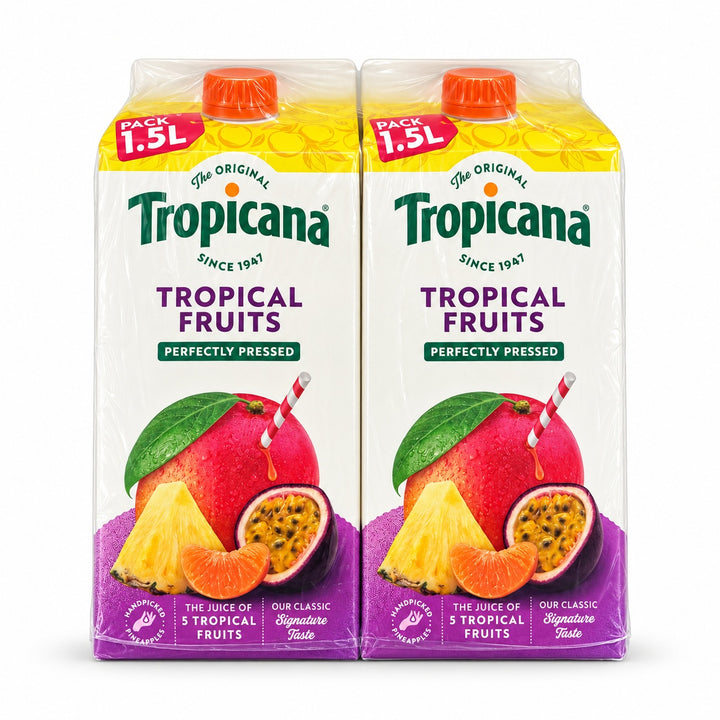 Tropicana Tropical Fruits Perfectly Pressed Juice 2 x 1.5L