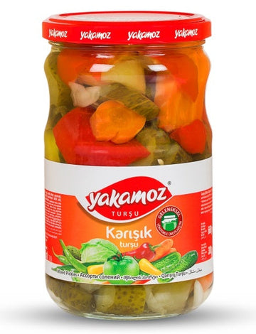 Turkish Mixed Vegetabe Pickles in Vinegar Yakamoz 680g