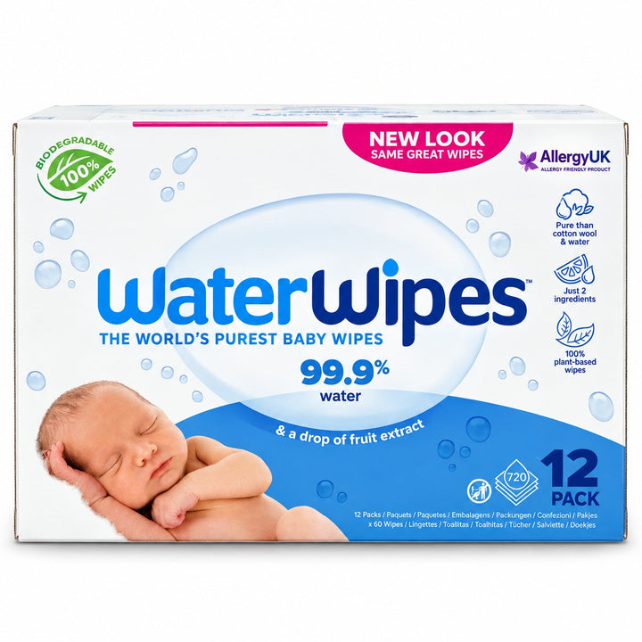 Waterwipes Biodegradable baby Wipes 12 x 60 Wipes